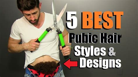 The five most popular styles for manscaping pubic hair